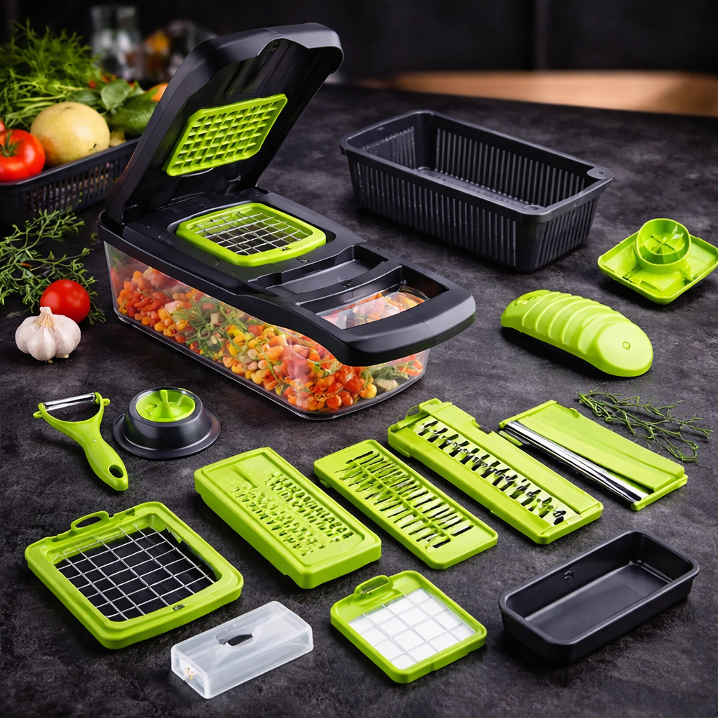 Cortador Multifuncional de Legumes e Vegetais – Brivar Decor