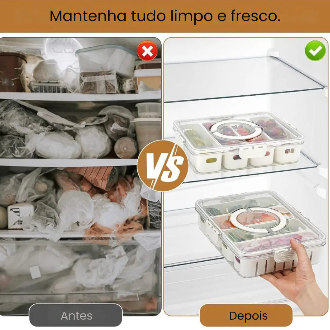 Pote Hermético 4 Divisórias – Brivar Decor