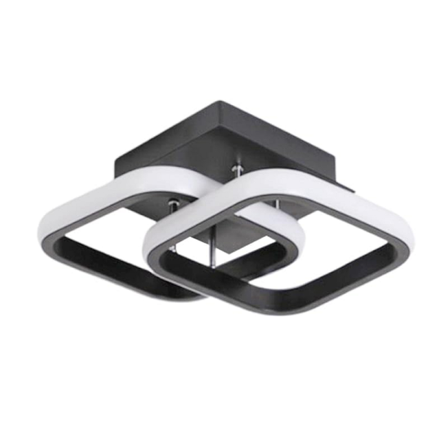 Luminária De Teto Plafon 110V-220V Led Moderna Dourado 3 Cores Em 1