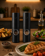 Moedor De Temperos Elétrico Para Sal e Pimenta – Compre 1 e leve 2