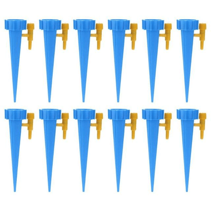 12 picos azuis para sistema automático de irrigação por gotejamento para plantas internas
