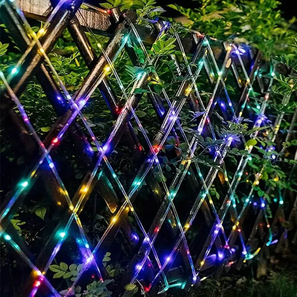 Pisca Pisca de Energia Solar Natalino Tubos de Led