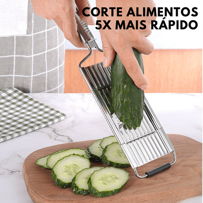Ralador Multiuso Em Aço Inox + 4 Lâminas
