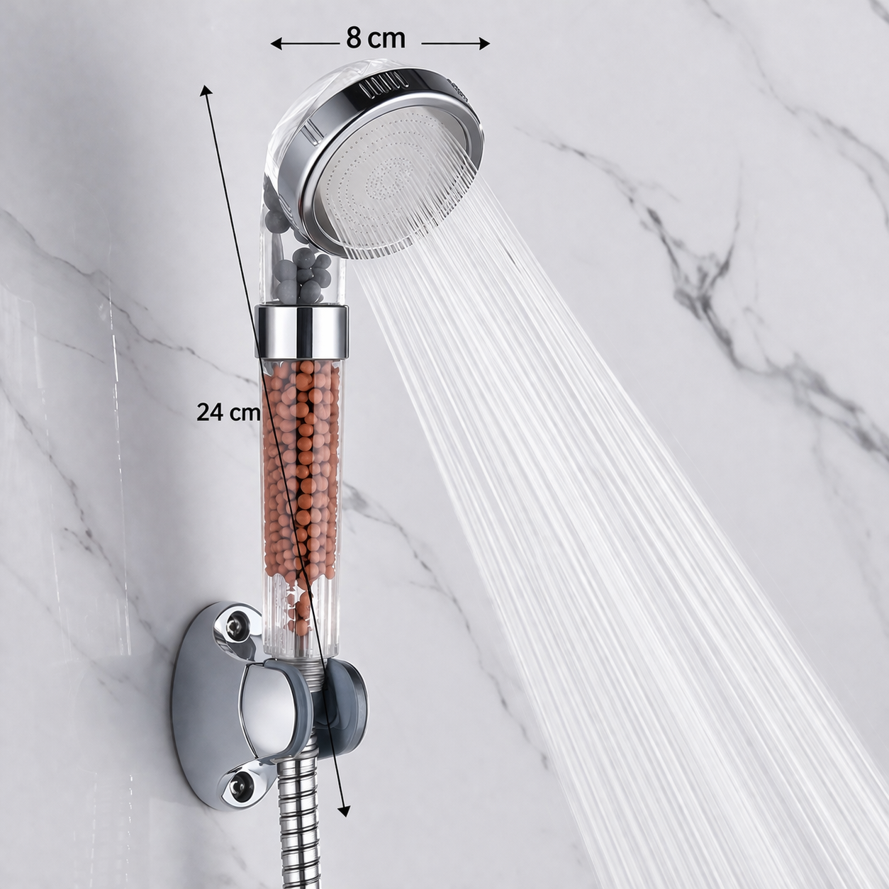 Ducha de Alta Pressão com Filtro e Economia de Água