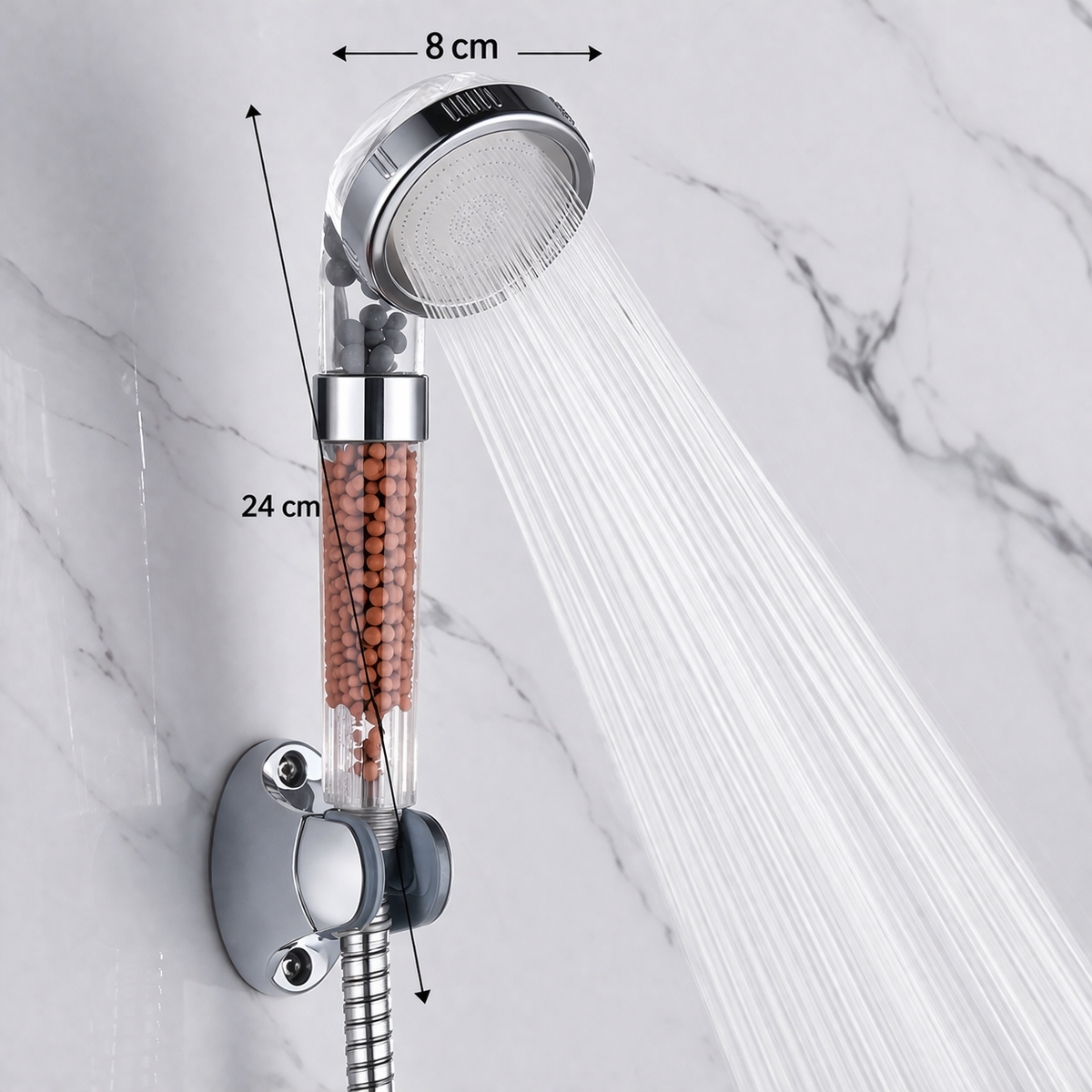 Ducha Alta Pressão com Filtro e Economia d'Água