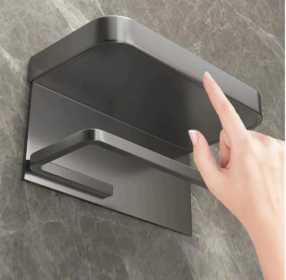 Porta Papel Higiênico Mural Sleek – Brivar Decor