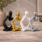 Escultura O Pensador em Resina Estilo Nórdico