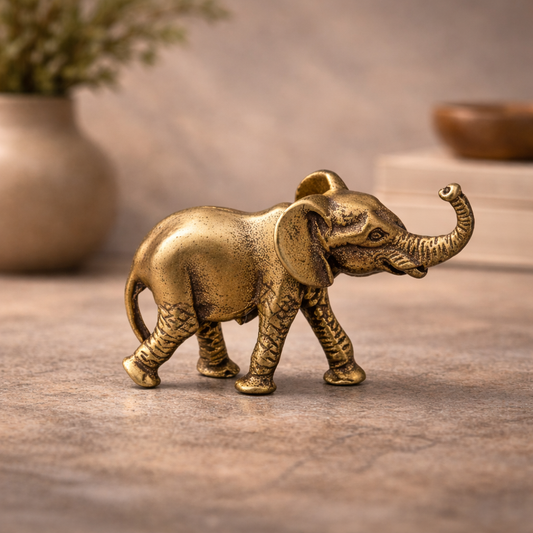 Elefante Decorativo em Bronze para Mesa e Aparador