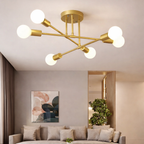 Lustre Industrial de Teto com 6 Braços para Sala