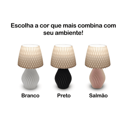 Abajur Espiral Bloom – Brivar Decor