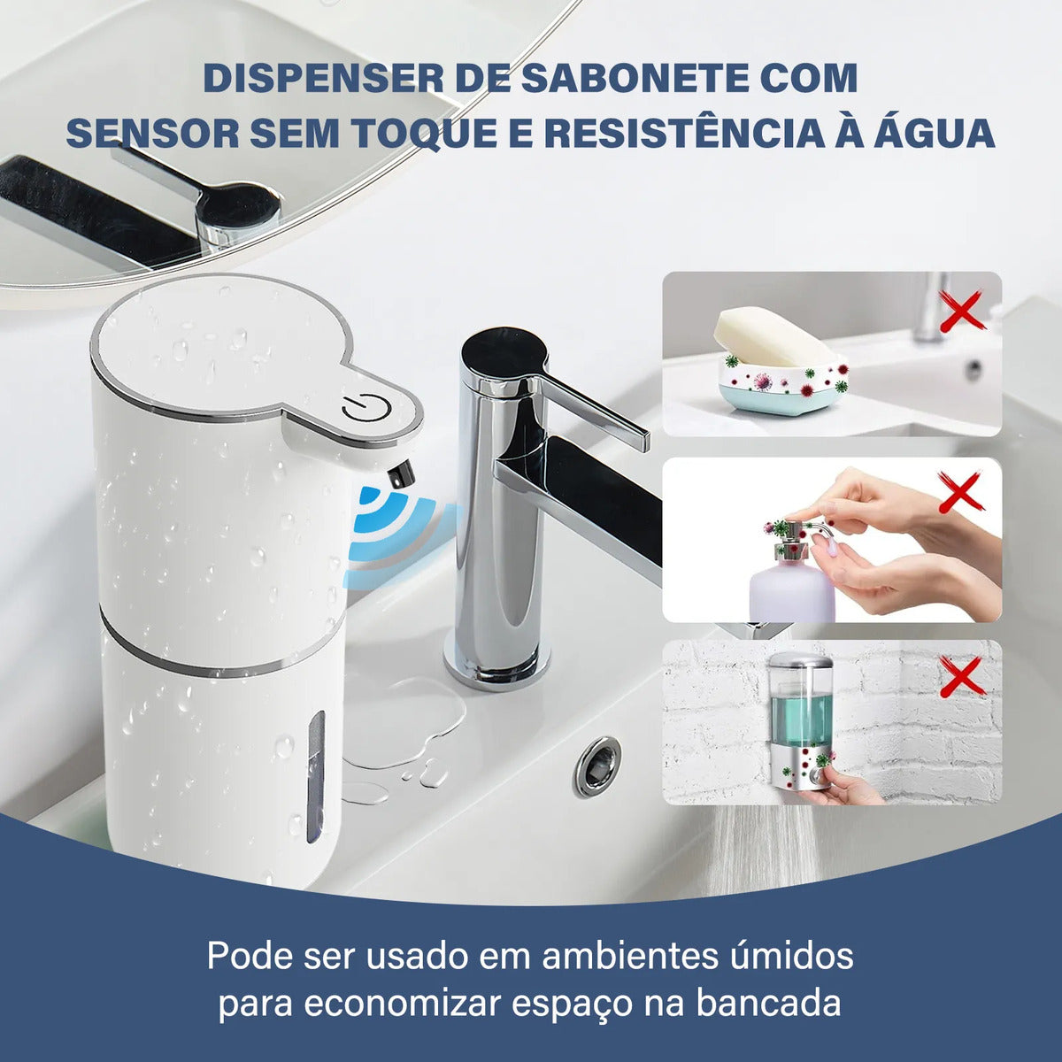 Dispensador Automático Espuma Luxe Touch – Brivar Decor