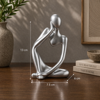 Escultura O Pensador em Resina Estilo Nórdico