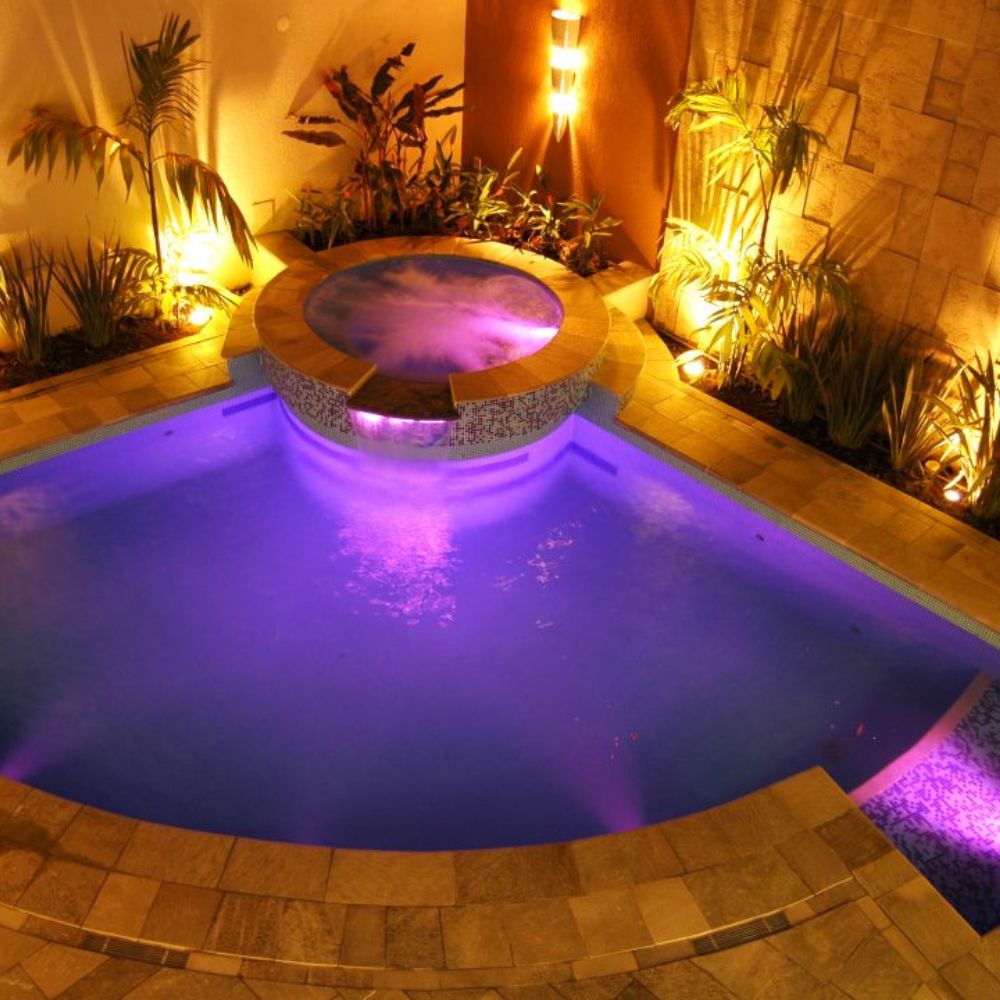 Kit Luminárias de Piscina RGB - Sem Fio Com Controle Remoto