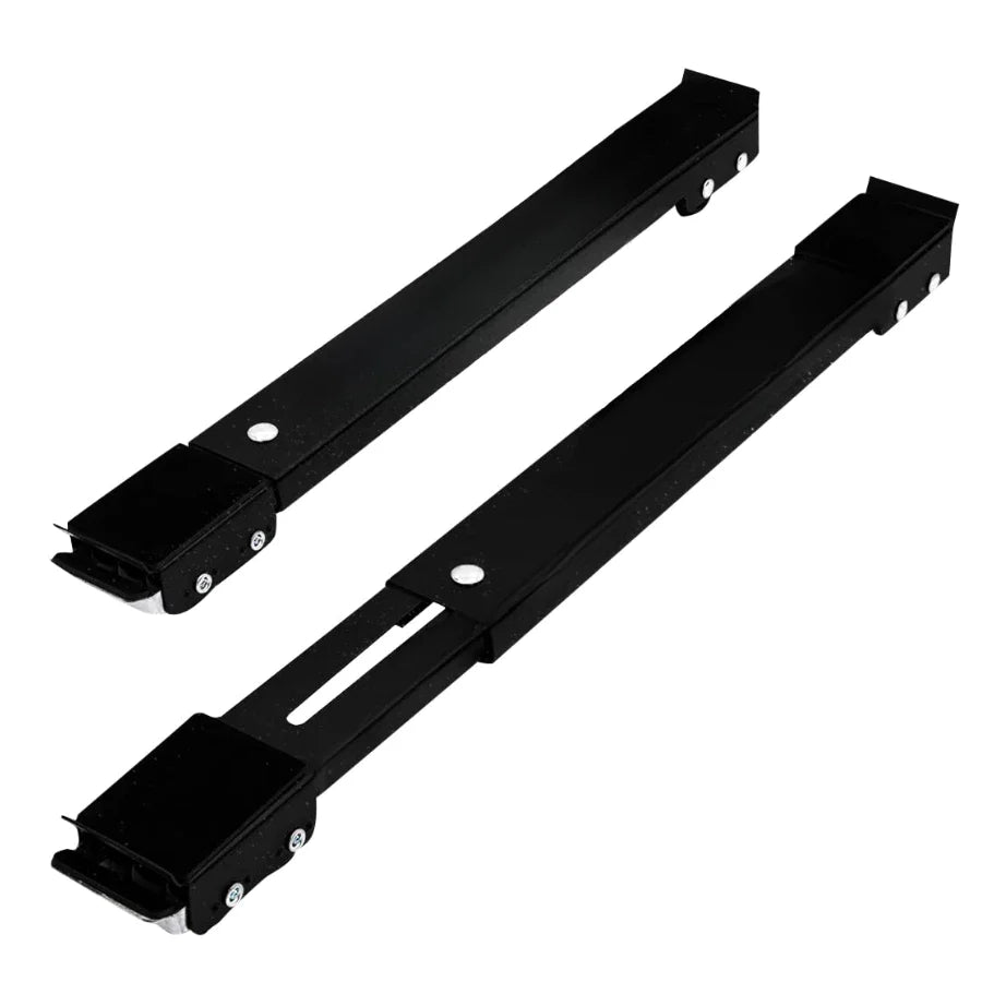 Suportes metálicos pretos ajustáveis para móvel ou prateleira com acabamento fosco