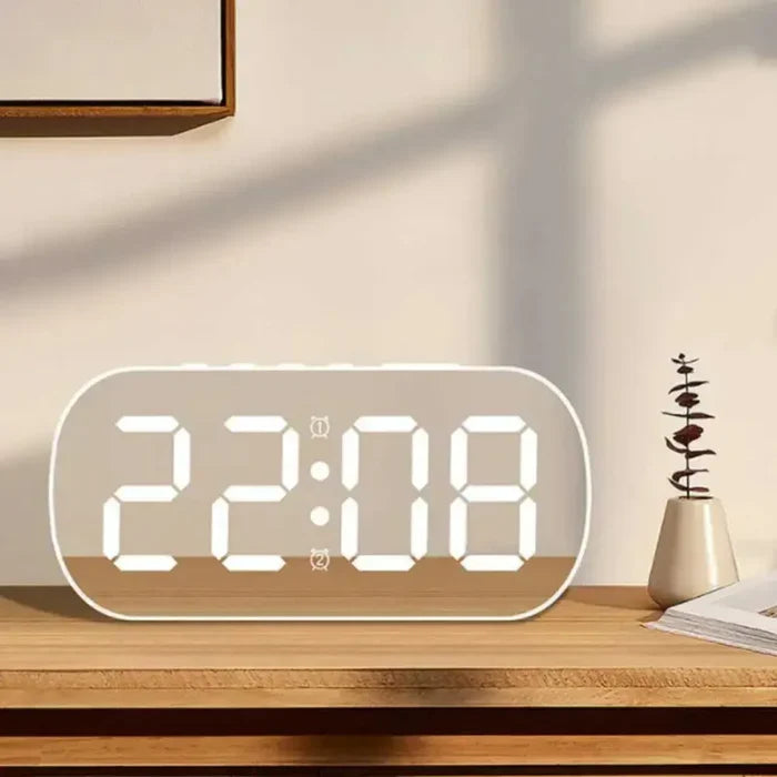 Relógio LED Espelhado Vitrine Slim – Brivar Decor