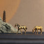 Cavalo Decorativo em Bronze Vintage para Mesa e Escritório