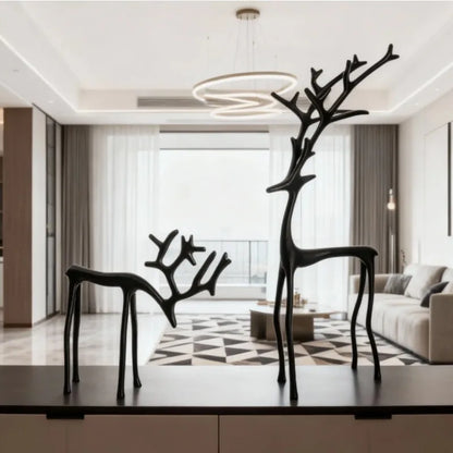 Cervo Decorativo Estilo Europeu para Sala e Entrada