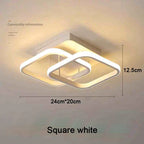Plafon LED de Teto 2 Anéis para Corredor