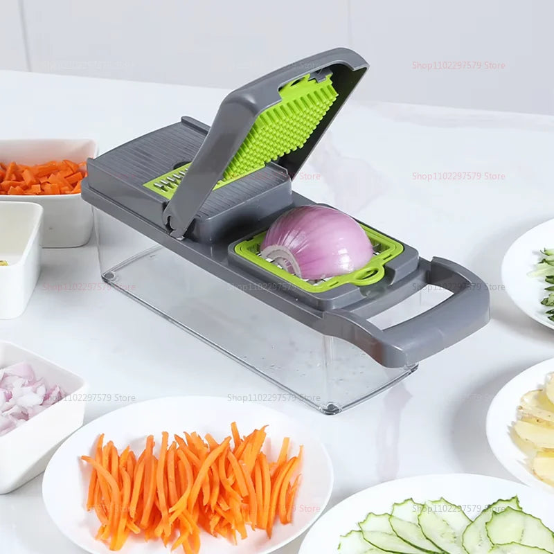 Cortador Multifuncional de Legumes e Vegetais