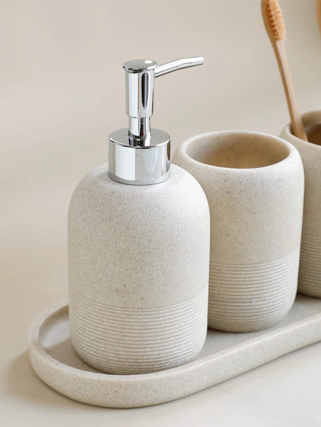 Kit Banheiro Granitt Luxe 5 Peças – Brivar Decor