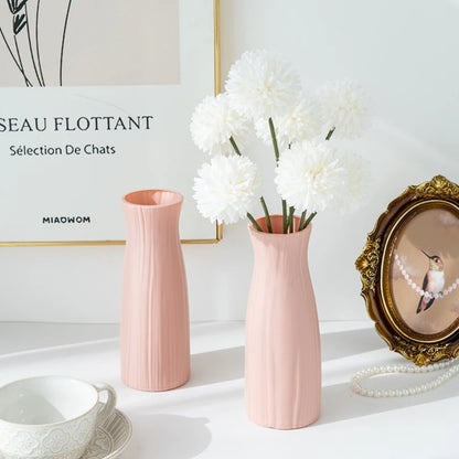 Vaso Decorativo com Efeito Cerâmica para Mesa e Sala