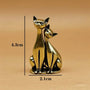 Escultura de Gatos Decorativa em Bronze Vintage para Mesa