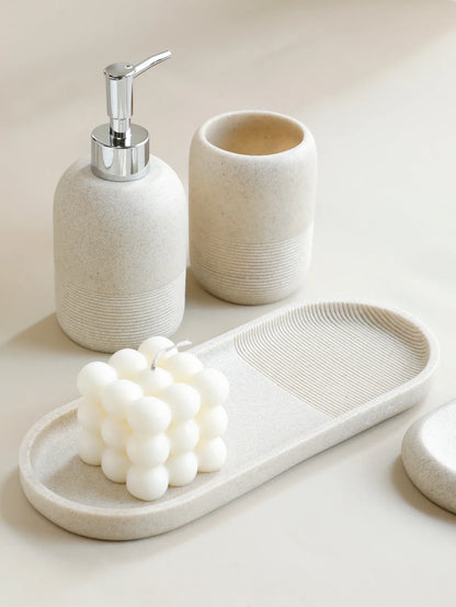 Kit Banheiro Granitt Luxe 5 Peças – Brivar Decor