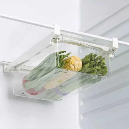Organizador de Geladeira Deslizante para Frutas e Ovos