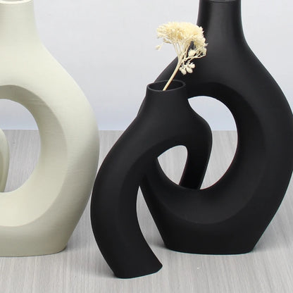 Conjunto de Vasos Decorativos Boho para Sala e Escritório