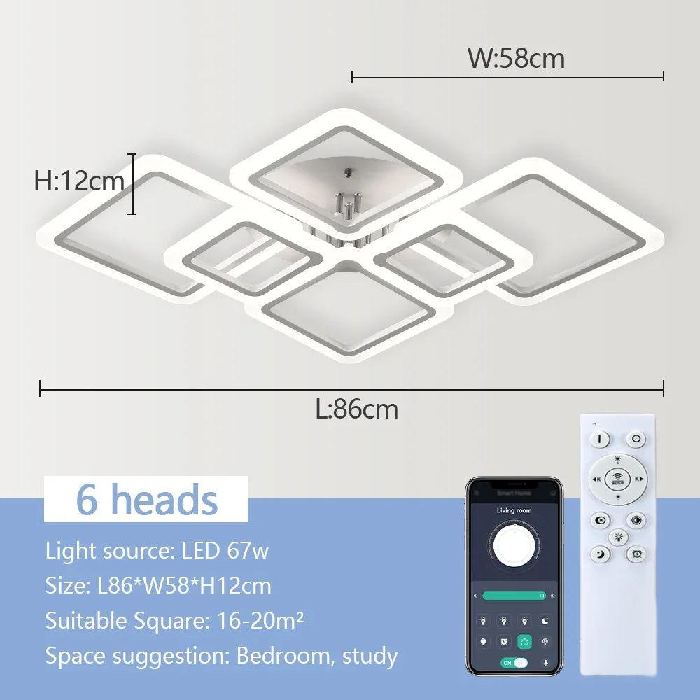 Lustre Nórdico Minimalista LED para Quarto e Sala