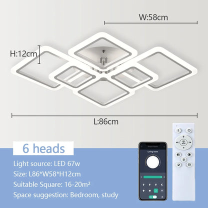 Lustre Nórdico Minimalista LED para Quarto e Sala