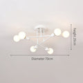 Lustre Industrial de Teto com 6 Braços para Sala