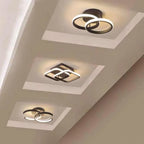 Plafon LED de Teto 2 Anéis para Corredor
