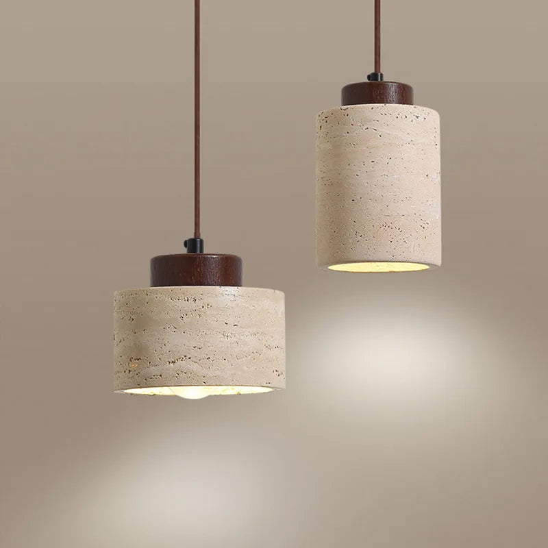 Pendente Wabi-Sabi em Pedra para Quarto