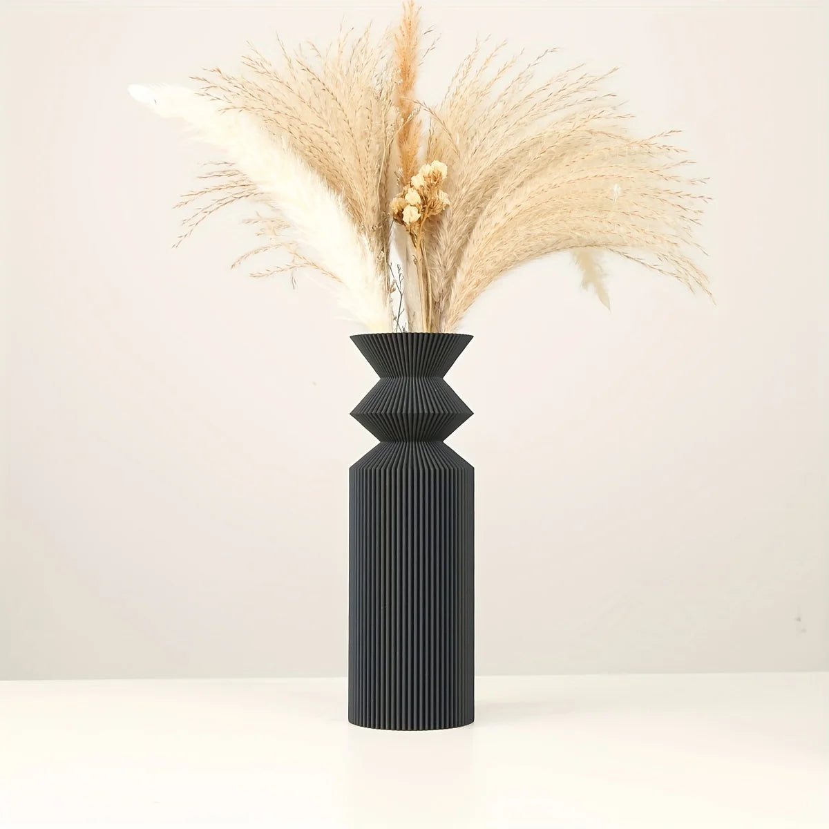 Vaso Decorativo Preto Estilo Nórdico para Sala e Jantar