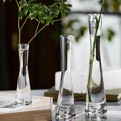 Vaso de Vidro Transparente para Hidroponia e Terrário