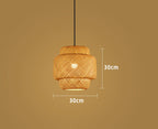 Luminária Pendente em Rattan Natural Estilo Artesanal