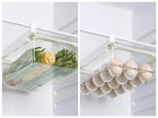 Organizador de Geladeira Deslizante para Frutas e Ovos