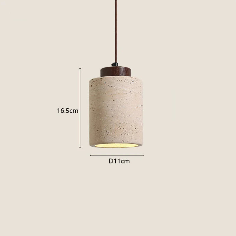 Pendente Wabi-Sabi em Pedra para Quarto