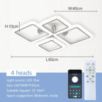 Lustre Nórdico Minimalista LED para Quarto e Sala