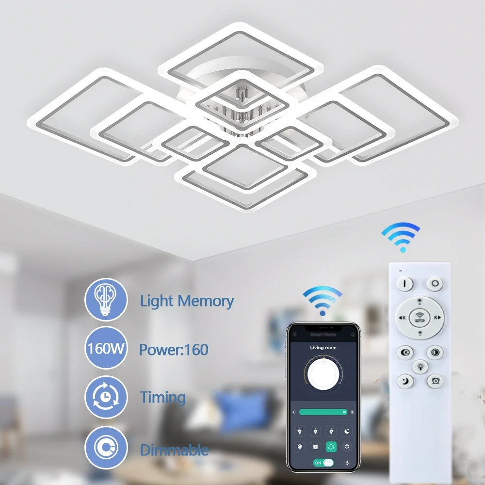 Lustre Nórdico Minimalista LED para Quarto e Sala