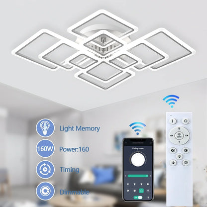 Lustre Nórdico Minimalista LED para Quarto e Sala