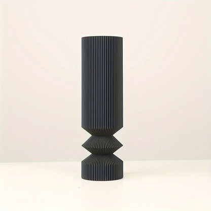 Vaso Decorativo Preto Estilo Nórdico para Sala e Jantar