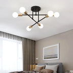 Lustre Industrial de Teto com 6 Braços para Sala