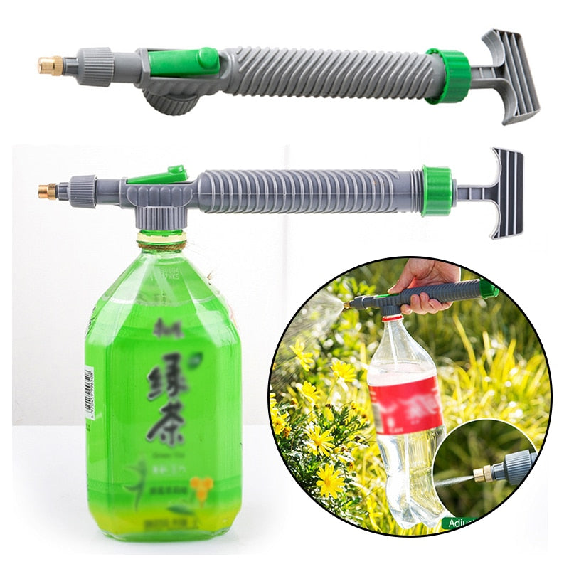 Pistola pulverizadora adaptável para garrafas plásticas para irrigação e jardinagem