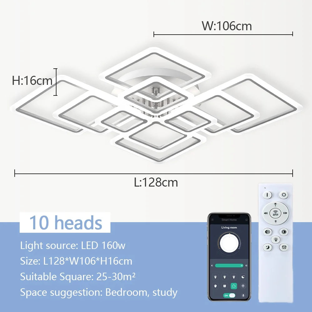 Lustre Nórdico Minimalista LED para Quarto e Sala