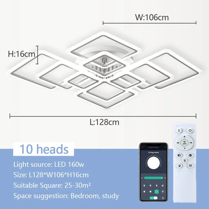 Lustre Nórdico Minimalista LED para Quarto e Sala