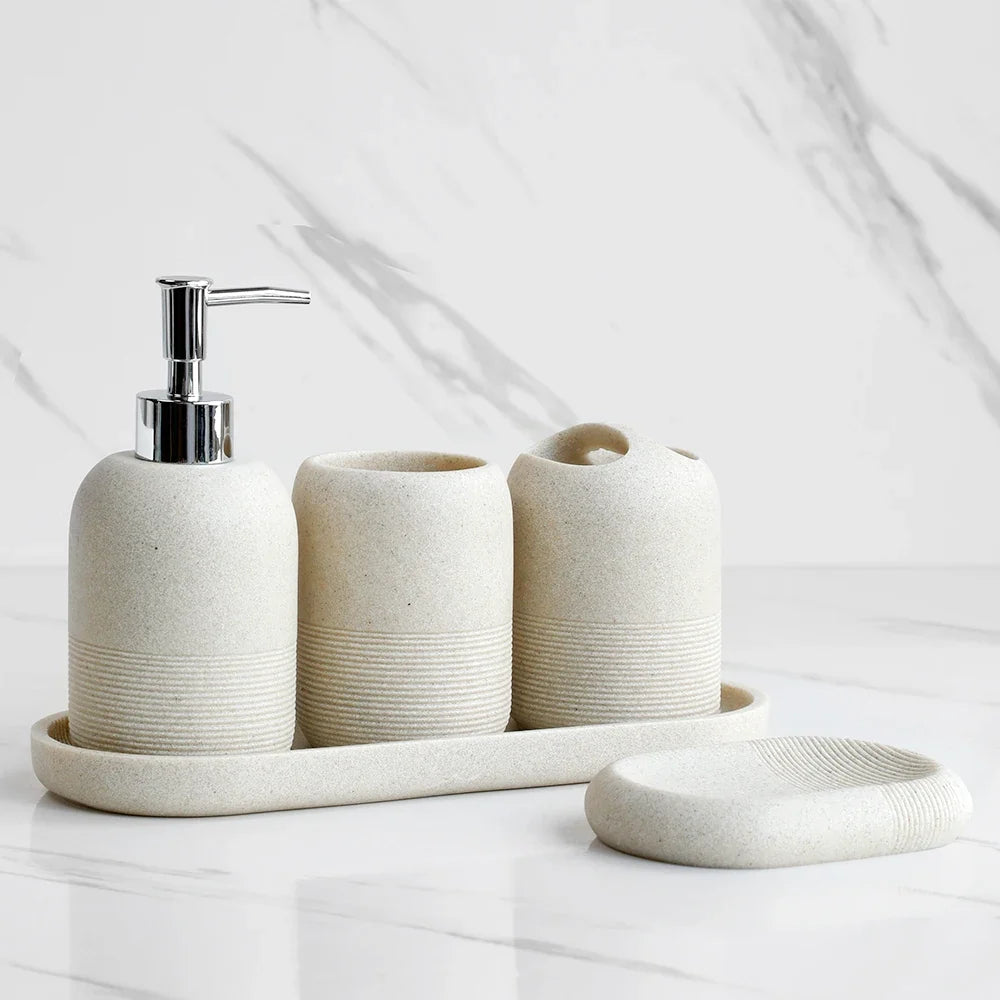 Kit Banheiro Granitt Luxe 5 Peças – Brivar Decor