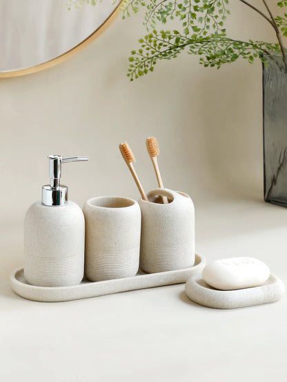 Kit Banheiro Granitt Luxe 5 Peças – Brivar Decor