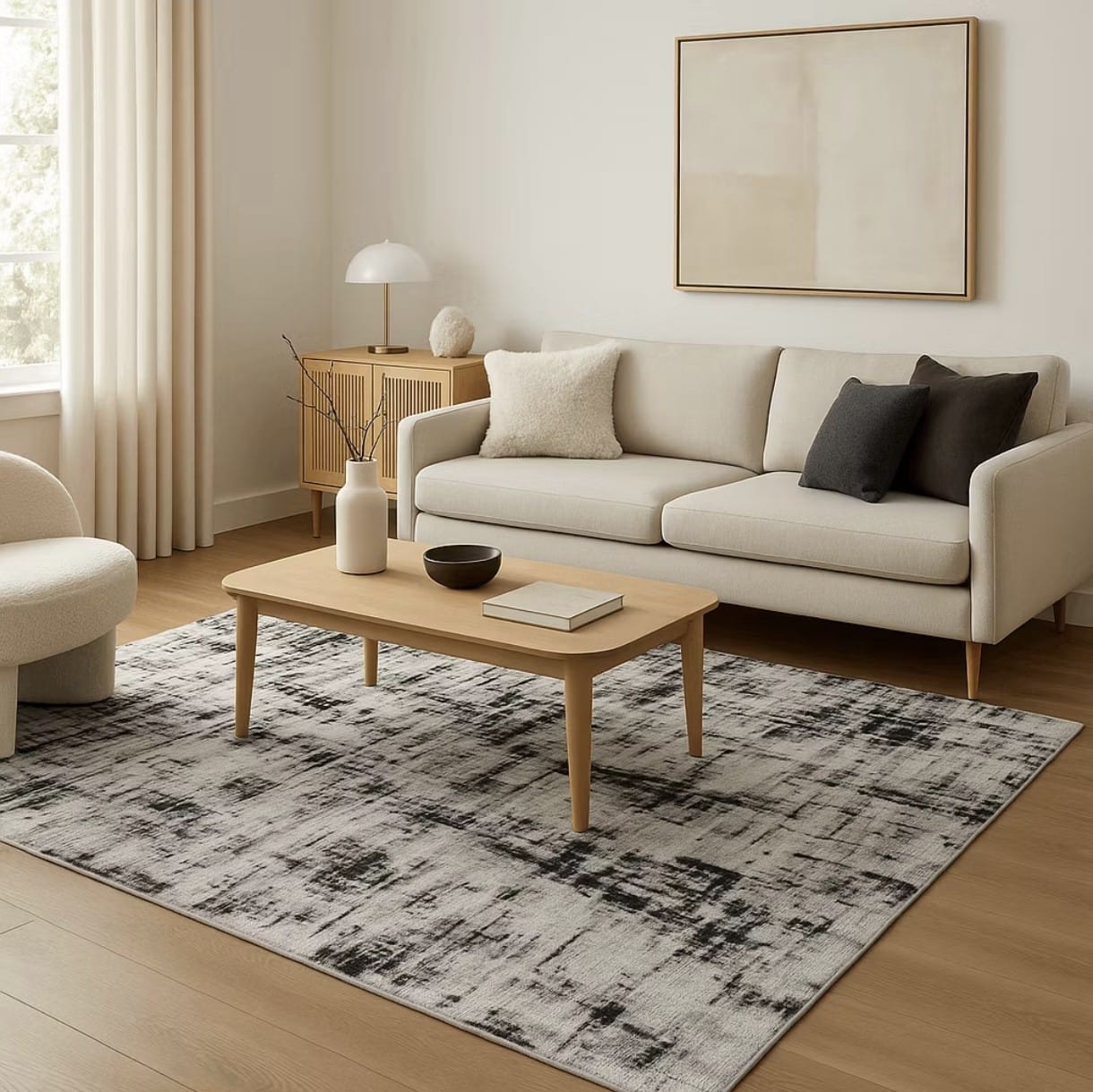 Tapete Jacquard Geométrico Antiderrapante – Brivar Decor